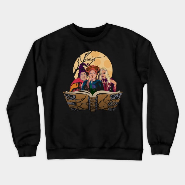 Sanderson Sisters Hocus Pocus Crewneck Sweatshirt by DesignCat